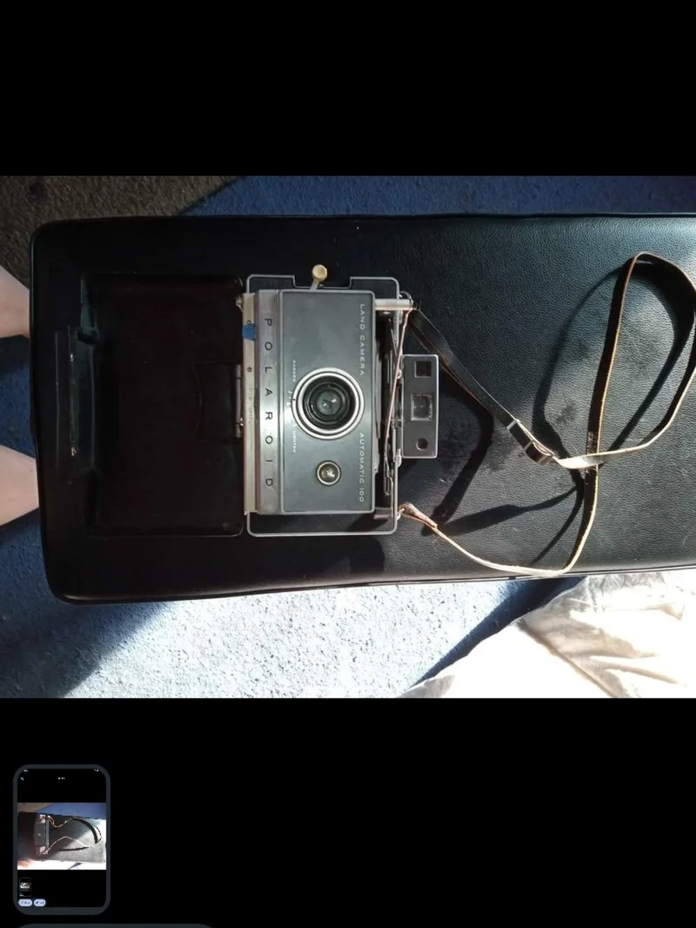 Polaroid Land Camera Automatic 100 - Black Vintage Instant Camera